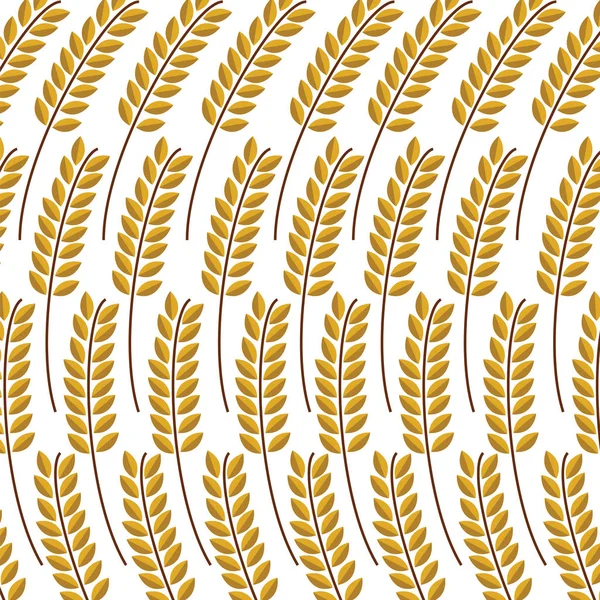 Одинарний пшеничний шип на білому тлі — стоковий вектор