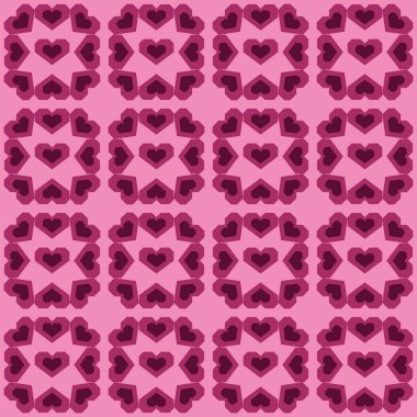 Sevgililer günü kalp çiçek sorunsuz doku pembe