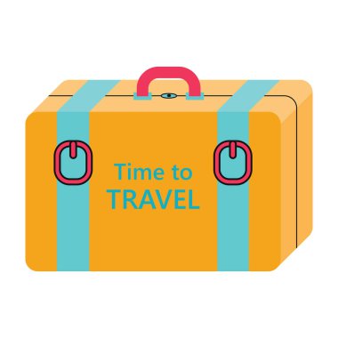 Seyahat için çanta pembe zaman seyahat