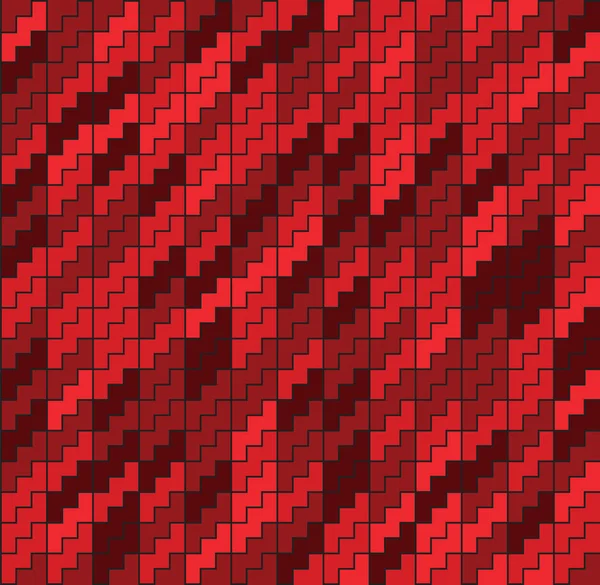 Абстрактная текстура тетрис кирпич бесшовный красный — стоковый вектор