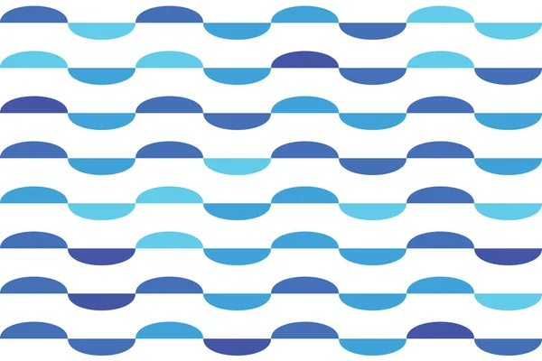 Patrón abstracto semicírculo gráfico onda azul claro al azar — Archivo Imágenes Vectoriales