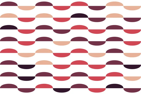 Grafische halfronde abstracte patroon paarse Golf willekeurige — Stockvector