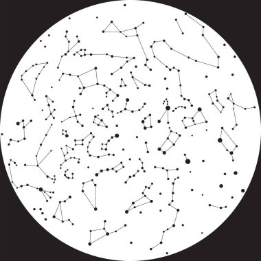 takımyıldızı gökyüzü gece bnw