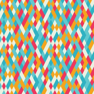 Soyut geometrik elmas desen mavi turuncu