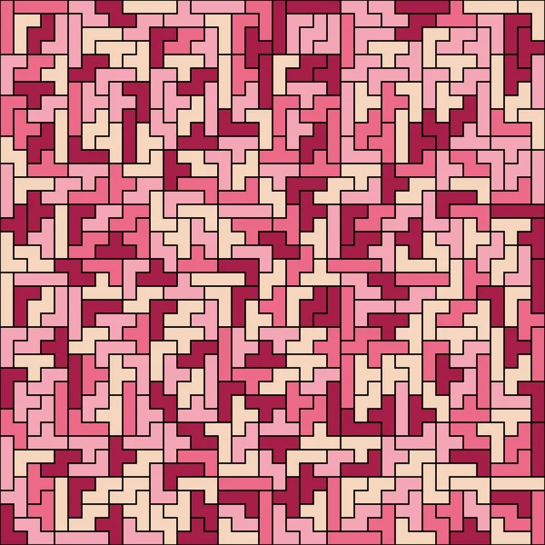 Geometrische vormen abstracte patroon roze — Stockvector