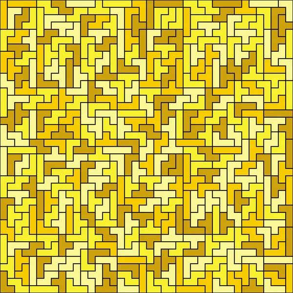 Formas geométricas padrão abstrato amarelo —  Vetores de Stock