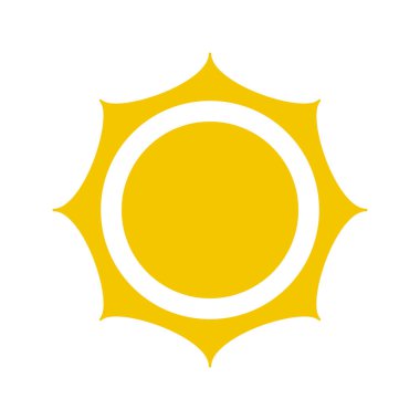 Güneş sembolü taç tüm sarı
