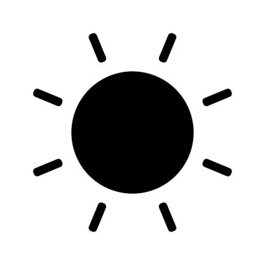 Güneş sembolü döndürme tüm siyah