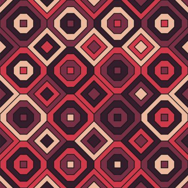 Rhombus soyut sorunsuz doku desen kontur açık mor