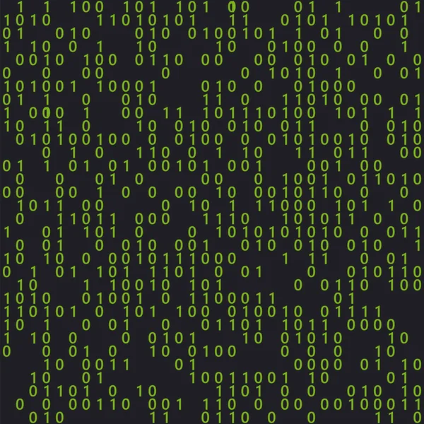 Programmation 0 1 motif de fond vert — Image vectorielle