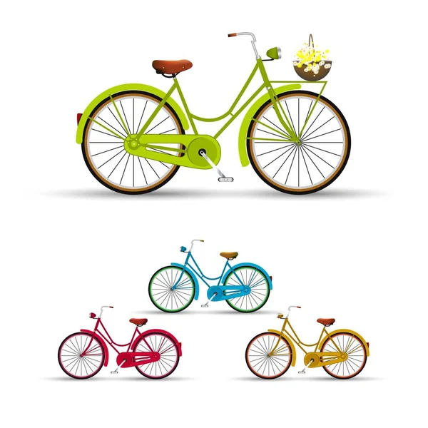 Цветы иллюстрации Retro Bike — стоковый вектор