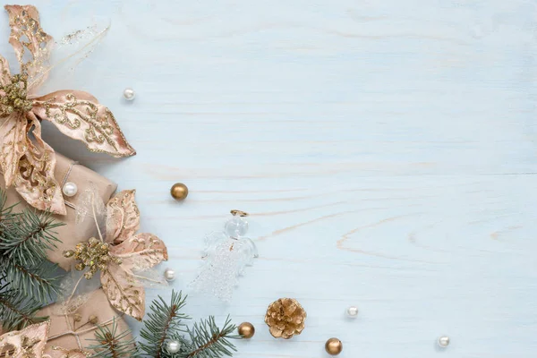 Noel kartı ile yeni yıl süslemeleri