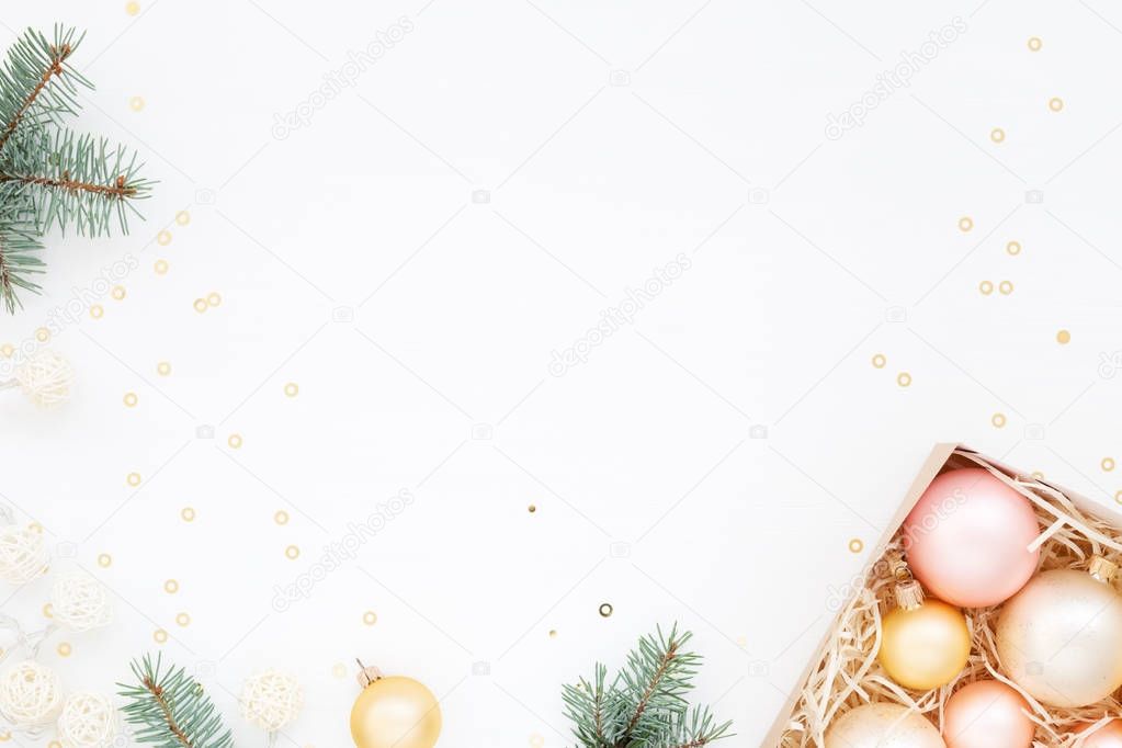 Minimal Christmas ornaments card
