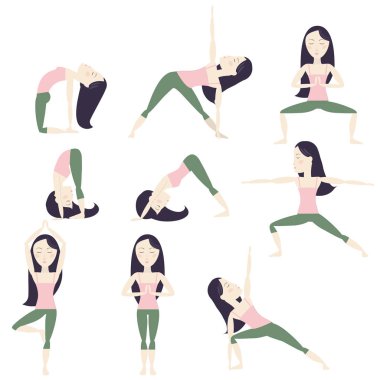 Çizgi film Yoga Poses