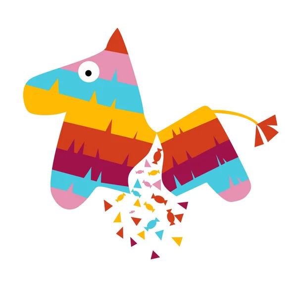 Fiesta hest pinata illustration – Stock-vektor