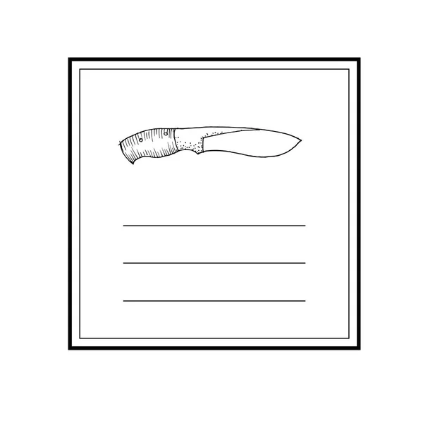Plantilla de tarjeta dibujada a mano vector ilustración — Vector de stock
