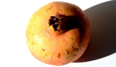 Beyaz arkaplanda izole edilmiş nar