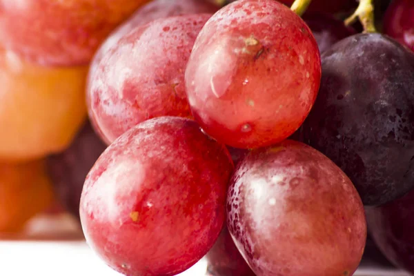 Ramo de uvas sobre fondo blanco —  Fotos de Stock