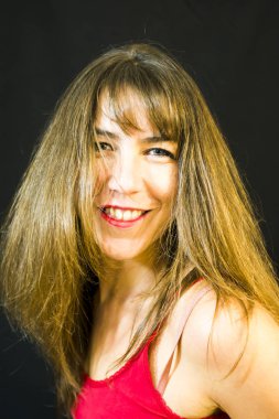 Güzel bir kadının portresi. 