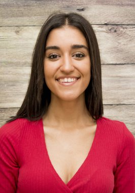 Güzel bir kadının portresi. 