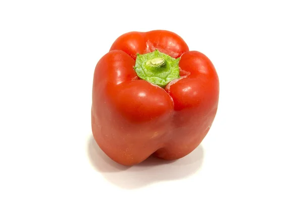 Red bell pepper isolated on white background — Stock Photo, Image