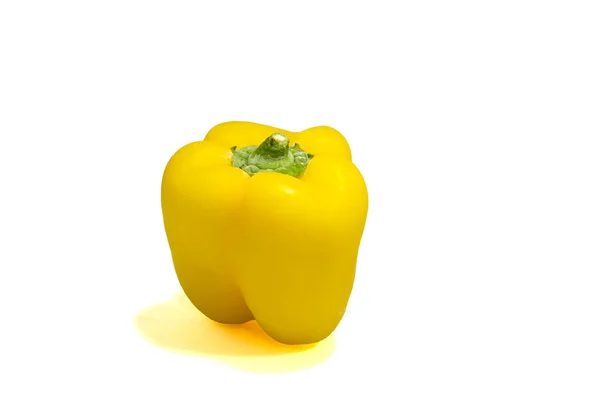 Yellow bell pepper isolated on white background — Stock Photo, Image