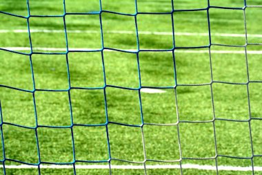 Bir futbol stadyumunun golü.