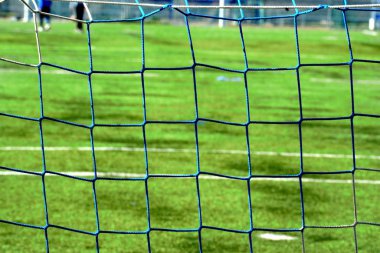 Bir futbol stadyumunun golü.