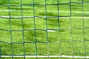 Bir futbol stadyumunun golü.