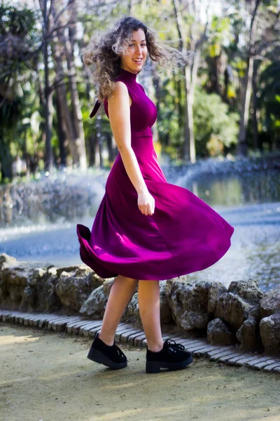 Portrait Beautiful Woman Park — Stock Photo, Image