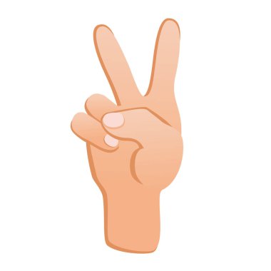 İnsan eli ile jest zafer. Başarı işareti.