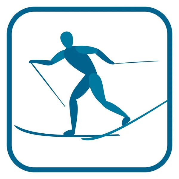 Ski de fond. — Image vectorielle