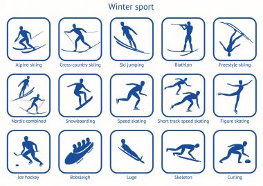 Kış spor ve oyun.