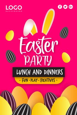 Mutlu Paskalya Festivali Poster Tasarımı