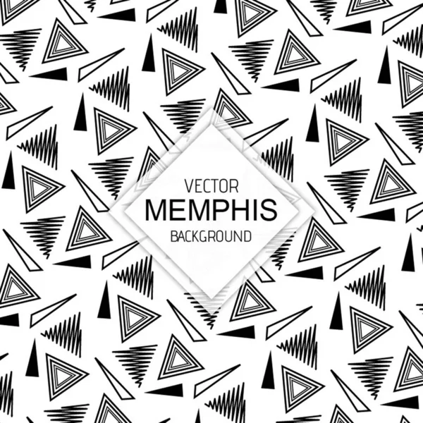 Siyah & Beyaz Memphis Arkaplanı 