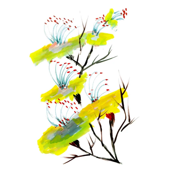 Aquarell Frühling Florales Element — Stockvektor