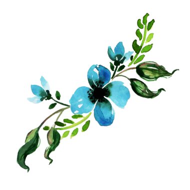 Suluboya Bahar Çiçek Elementi