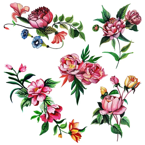 Цветочный Фон Акварели — стоковый вектор