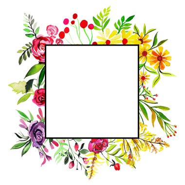 Suluboya Çerçeve Yıldönümü, doğum günü, düğün ve diğer kutlamalar için çok amaçlı arkaplan