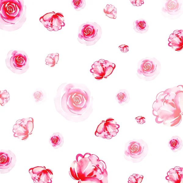 Aquarell Floral Mehrzweck Hintergrund Für Jubiläum Geburtstag Und Hochzeit — Stockvektor