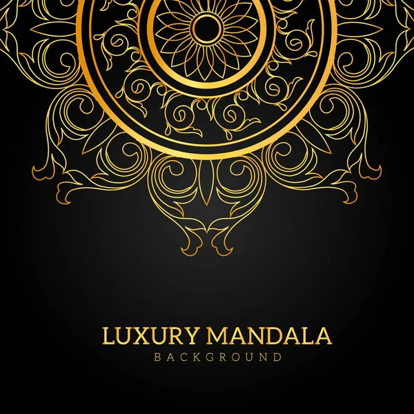 Luxus Mandala Design Hintergrund — Stockvektor