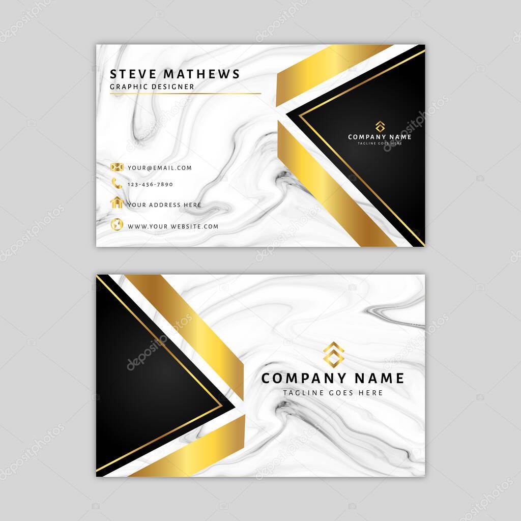 Marble Business Card Template
