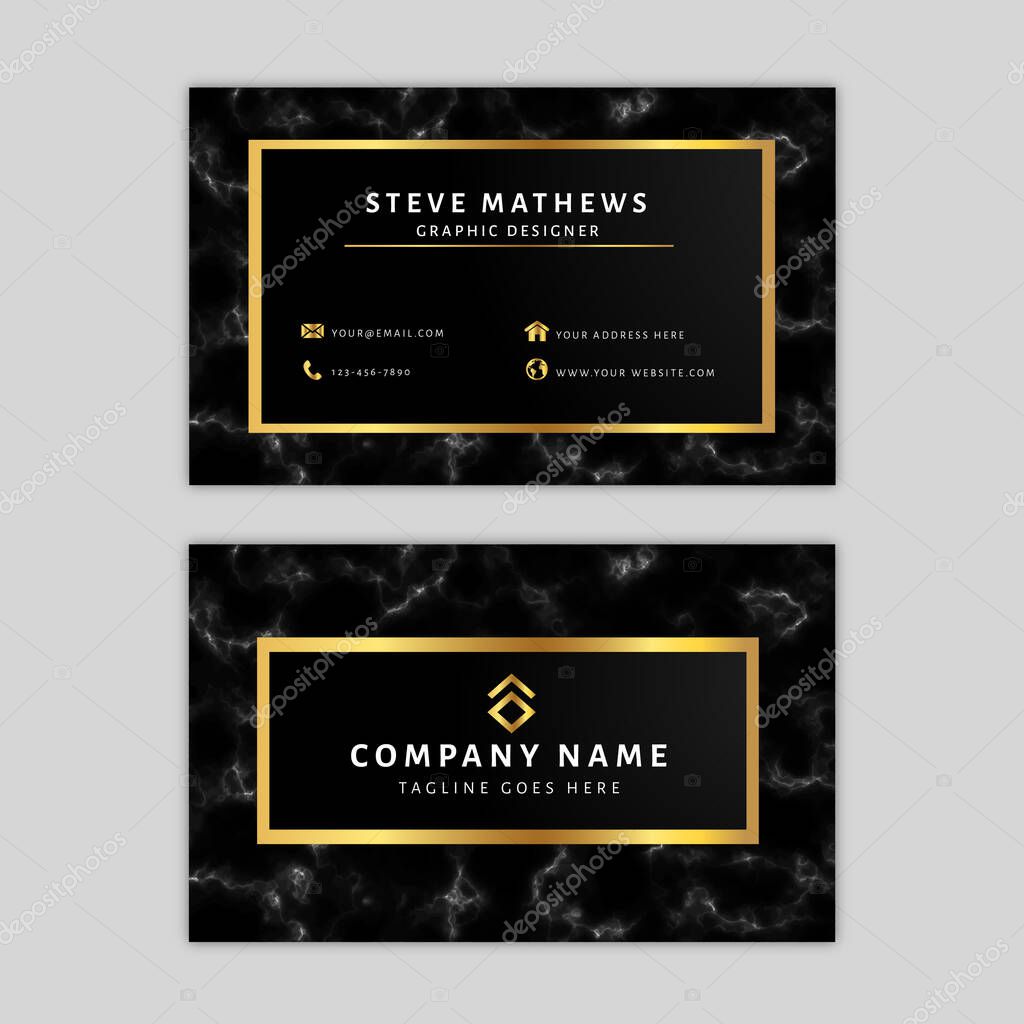 Marble Business Card Template