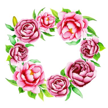 Çiçek Çelengi vektör çizimi