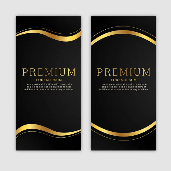 Premium Banners vektör illüstrasyonu