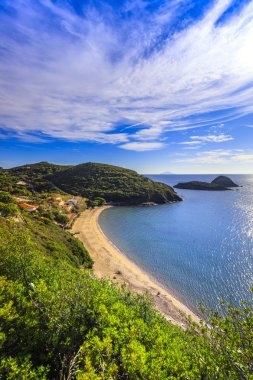 Elba island, Innamorata Beach and Gemini islets view Capoliveri  clipart