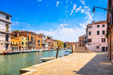 Cannaregio, Venedik su kanalı. İtalya