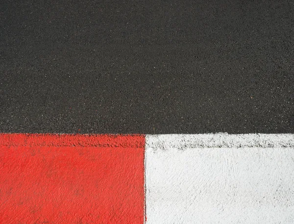 Textuur van motor race asfalt en stoep Grand Prix circuit — Stockfoto