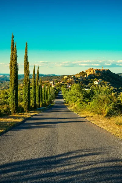 Tuscany, Montegiovi village. Monte Amiata, Grosseto, Italy — Stock Photo, Image
