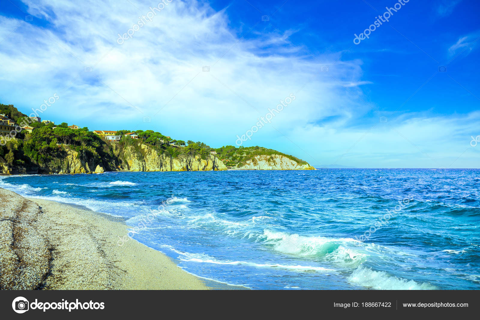 Isola Delba Portoferraio Le Ghiaie Spiaggia Costa Toscana